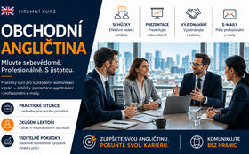 Obchodní angličtina pro firmy | Schůzky • Prezentace • Vyjednávání - Kurz angličtiny - Praha 17 - Řepy