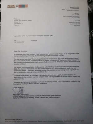 Reference Ministerie VROM NL 2003