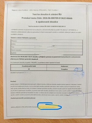 Tlumočení závěrečné zkoušky k získání řidičského průkazu skupiny B
